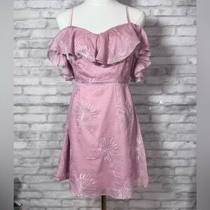 Baby Pink Barbie Sparkle Strapless Pink Mini Dress